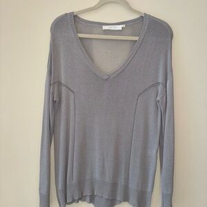 ASTR Light Gray Textured Sweater